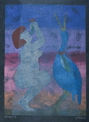 Geertje Briels - Houtdruk op geschept papier, Overlevering II kopen? Bied vanaf 1!