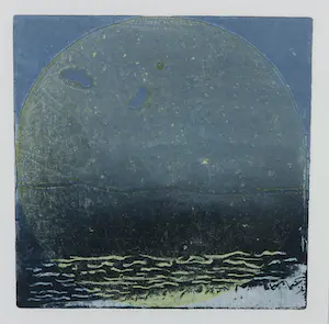 Sophie Noordam - Ets / aquatint, Boven en onder water - Ingelijst kopen? Bied vanaf 35!