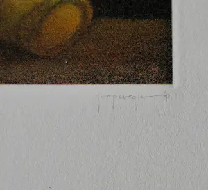 Joop Vegter - Fraaie kleine mezzotint "teddy bear" - bep. oplage (75) - potloodgesigneerd kopen? Bied vanaf 45!