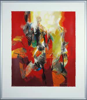 Peter Meijer - Zeefdruk, De dag dat jij kwam - Ingelijst (Groot) verkocht voor € 50!