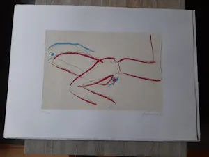 Peter Diem - Kleurenzeefdruk ABSTRAKT NAAKT kopen? Bied vanaf 40!