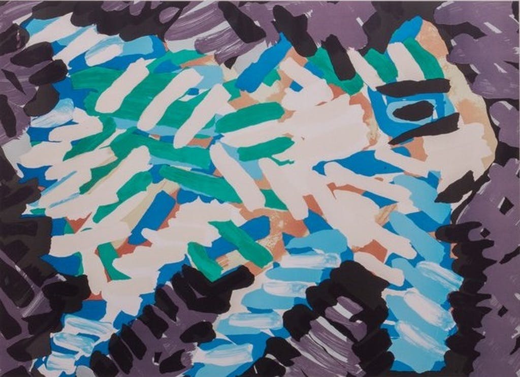 Karel Appel - Karel Appel - streepjes dier - gesigneerde litho verkocht voor € 495!