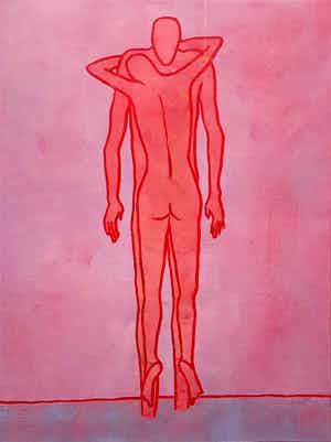 Raquel Maulwurf - houtsnede - De Omhelzing verkocht voor € 95!