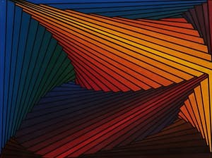 Niet of onleesbaar gesigneerd - Inkttekening, Geometrische compositie - Ingelijst kopen? Bied vanaf 1!