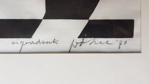 Jan van der Zee - houtsnede op japanspapier, eigendruk en 1970 kopen? Bied vanaf 185!