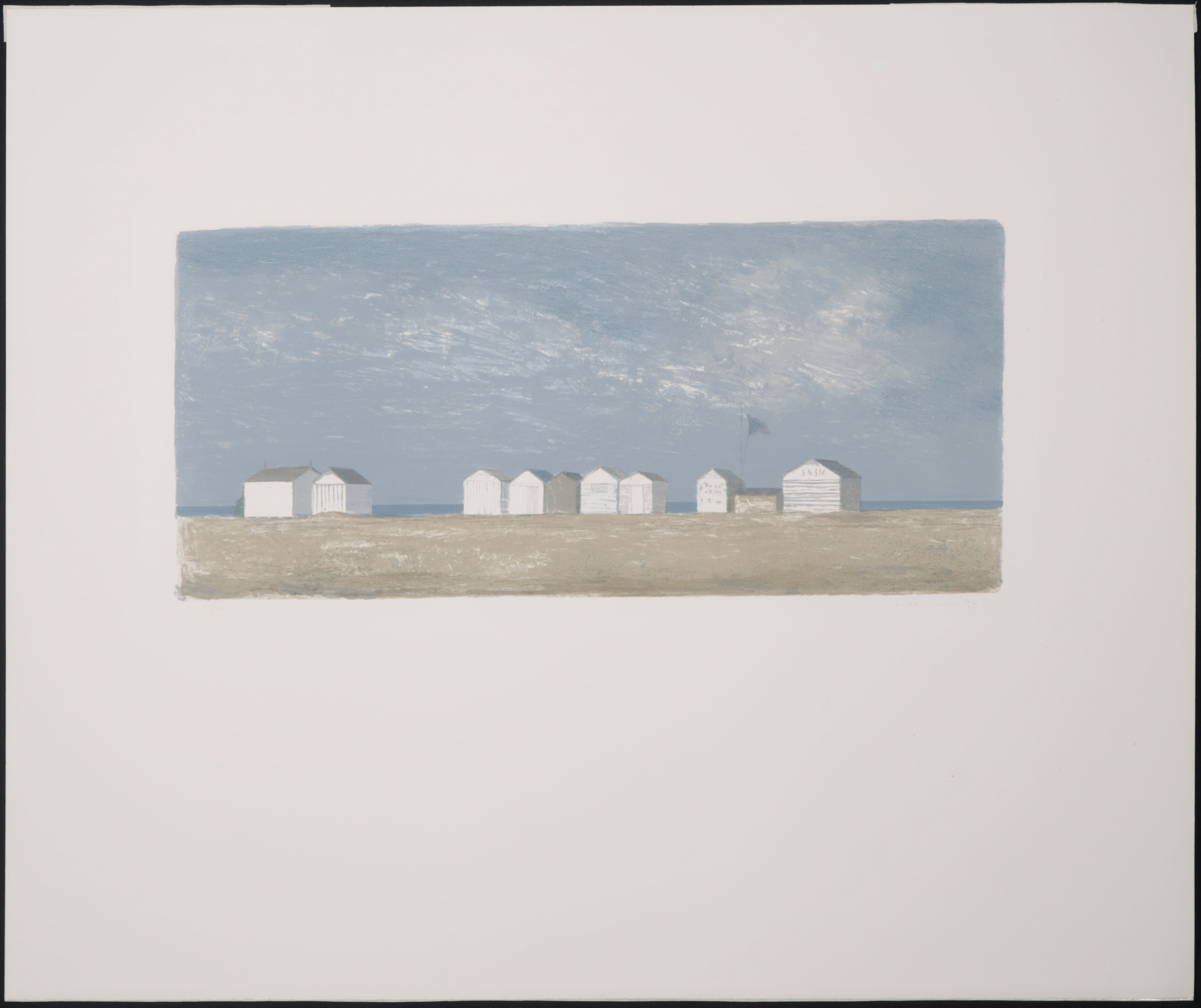 Mart Kempers - Litho, Zeezicht kopen? Bied vanaf 20!