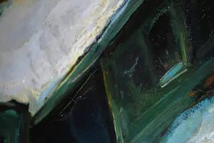 Johan Sonnenberg - botenhuis in de sneeuw - olieverfschilderij uit 1925 kopen? Bied vanaf 295!