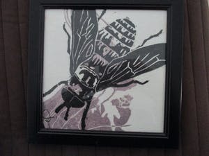 Hans Bode - Tekening van een bij kopen? Bied vanaf 10!