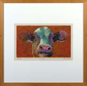 Theo Onnes - Zeefdruk, Pink - Ingelijst verkocht voor € 35!