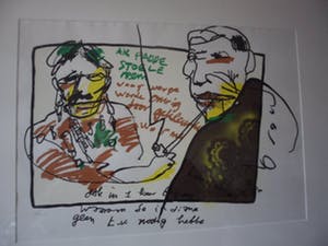 Herman Brood - Kleurenzeefdruk "Paddo's". kopen? Bied vanaf 125!