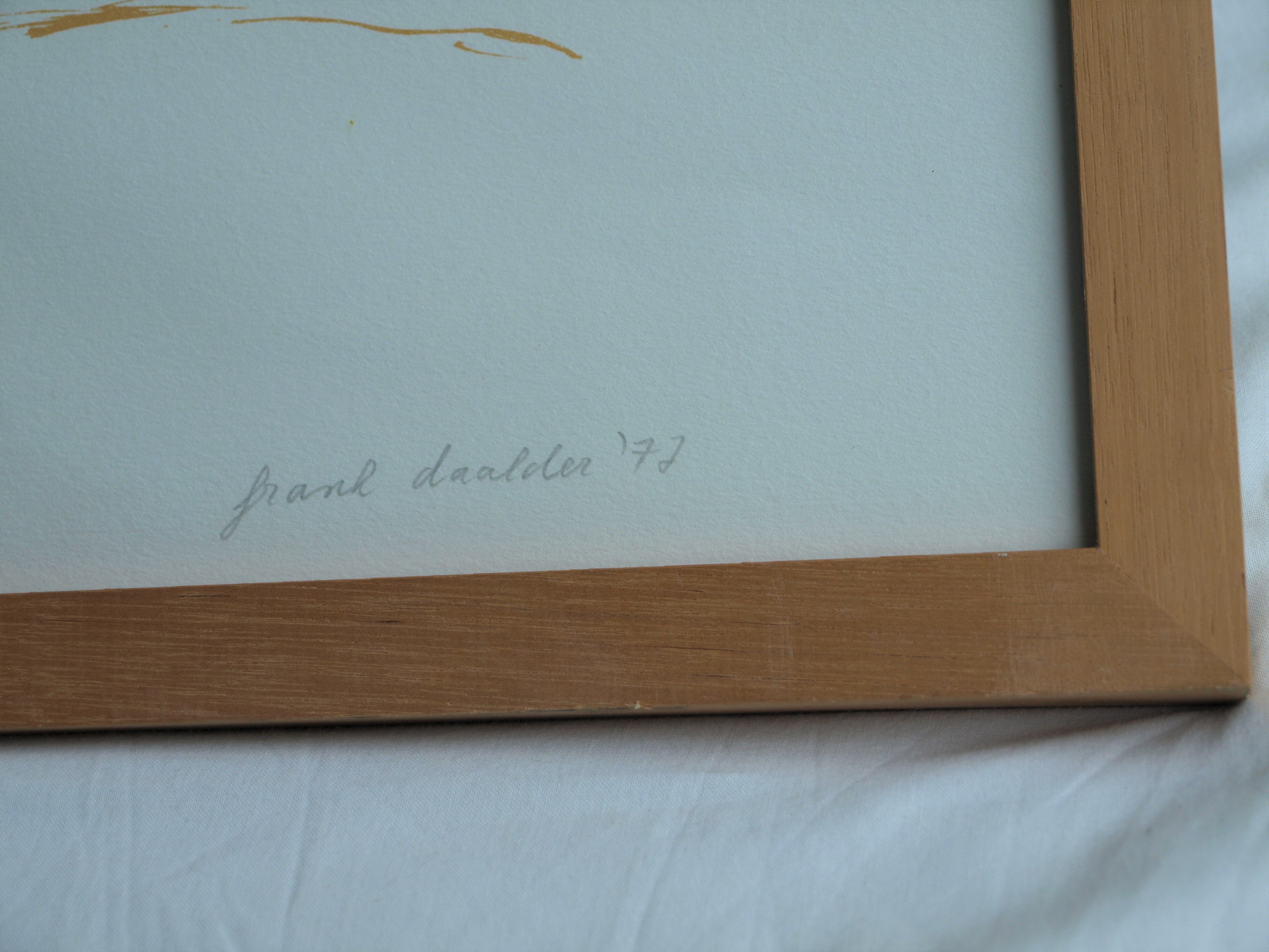 Frank Daalder - Zeefdruk , Drie bomen – gesigneerd & ingelijst - 1977  kopen? Bied vanaf 1!