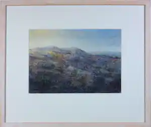 Jan van der Veer - Aquarel op papier, Waterleidingduinen I - Ingelijst verkauft für € 40!