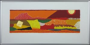 Ronald Boonacker - Zeefdruk, Curacao - Ingelijst (Groot) kopen? Bied vanaf 40!