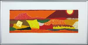 Ronald Boonacker - Zeefdruk, Curacao - Ingelijst (Groot) verkocht voor € 40!