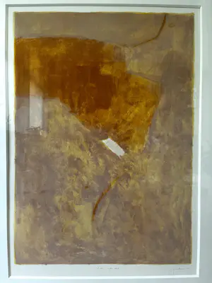 Jan Baas - Litho, Zonder titel, 14/25 - Ingelijst kaufen? Bieten Sie von 40!