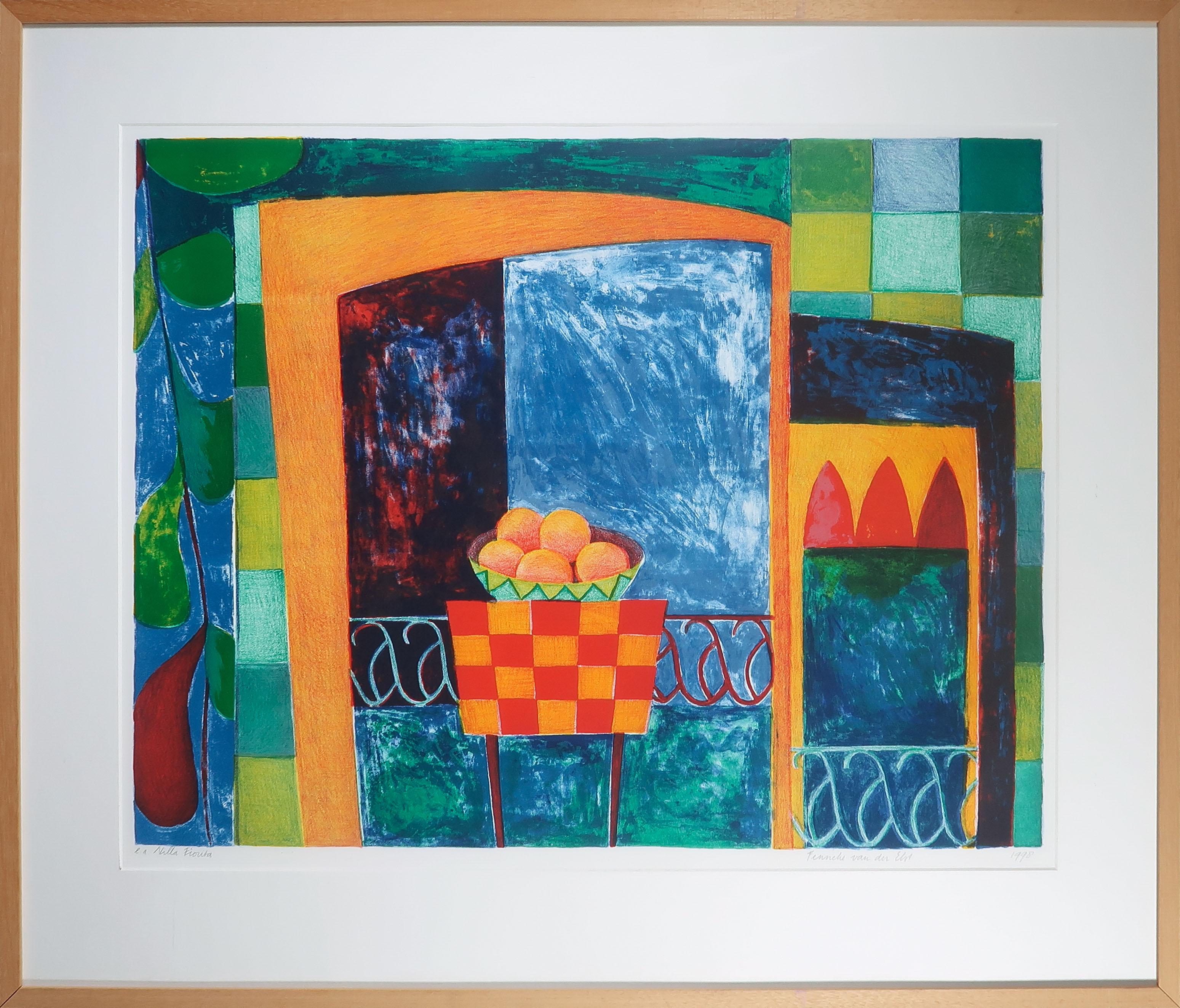 Fenneke van der Elst - Zeefdruk, Nilla Fiorita - Ingelijst (Groot) verkocht voor € 35!