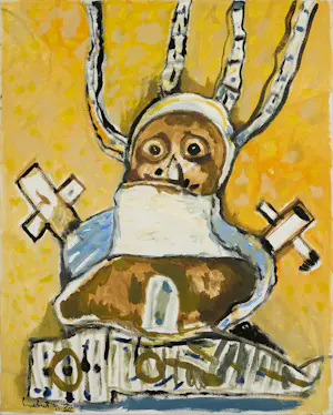 Buy Lucebert - El Nacimiento - Groot werk in olieverf op doek? Bid from 5800!