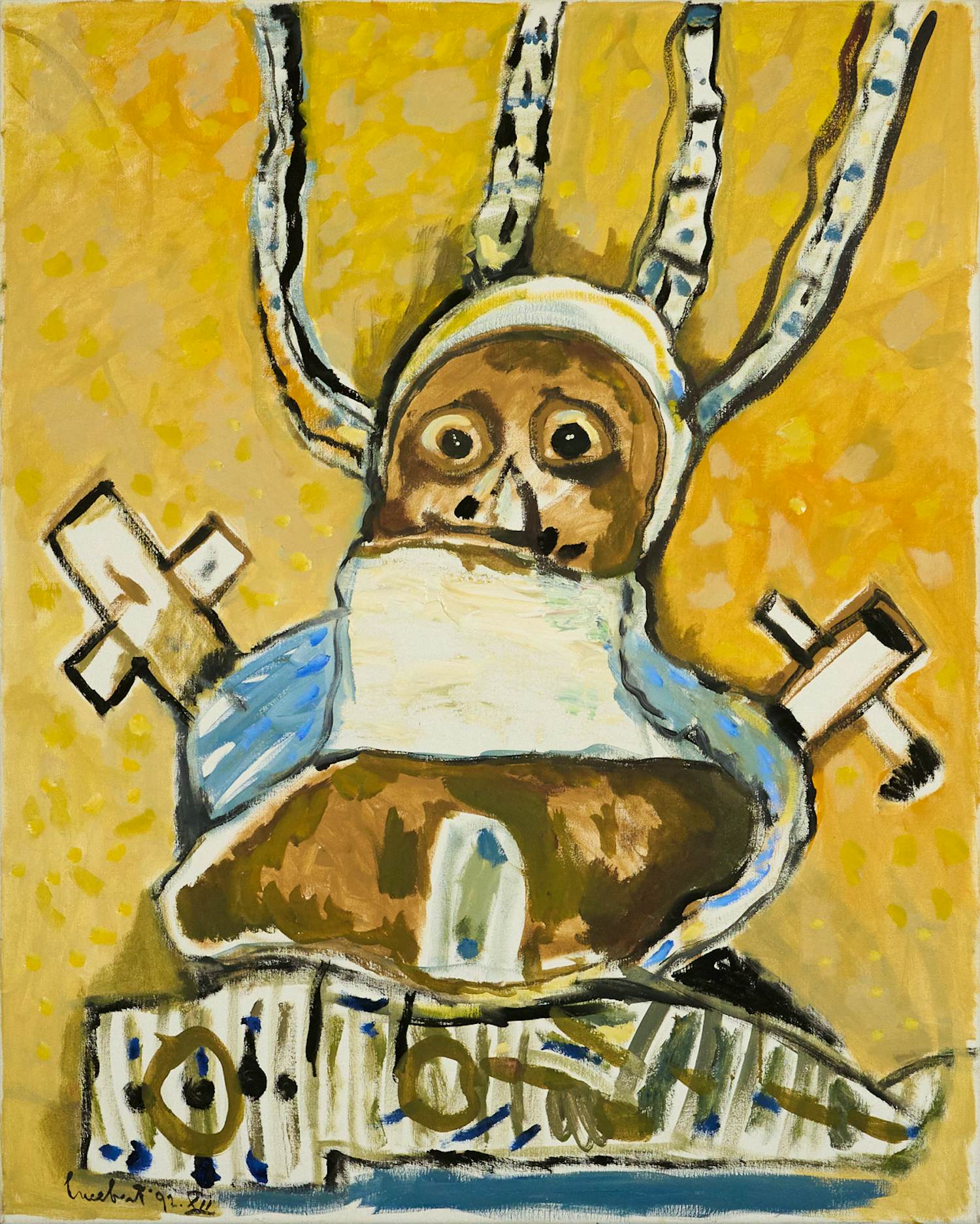 Lucebert - El Nacimiento - Groot werk in olieverf op doen kopen? Bied vanaf 6780!