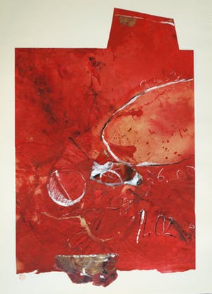 Maggy Voorsluys-Gomez - Collage en acrylverf , “Akashima” – ingelijst - 1992 kopen? Bied vanaf 50!