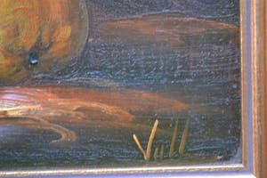 Niet of onleesbaar gesigneerd - Stilleven van fruit en kan - gesigneerd kopen? Bied vanaf 10!