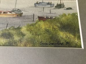 Niet of onleesbaar gesigneerd - Aquarel - Ineke Crawford – Nieuw Zeelandse kust kopen? Bied vanaf 1!