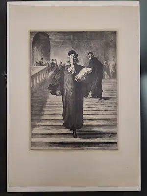 Honore Daumier - Lot van 2 - Les Gens de Justice + Grand Staircase of the Palace of Justice kopen? Bied vanaf 80!