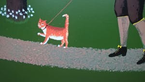 Willem Westbroek - Walking the cat (portrait of the mayor André van der Louw) kopen? Bied vanaf 75!