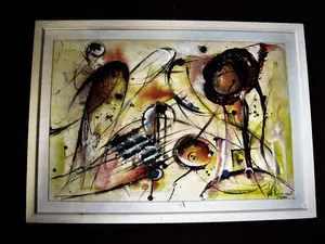 Niet of onleesbaar gesigneerd - GROTE 1998 Gouache "corrida de Torros" - gesigneerd - ingelijst kopen? Bied vanaf 1!