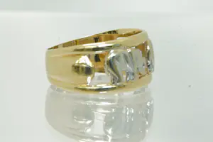 62 - 14 karaats bicolor gouden olifanten ring kopen? Bied vanaf 290!