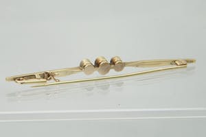 2002- Vintage gouden (14kt) Broche met 3 steens diamant (Amsterdamse roos) kopen? Bied vanaf 180!