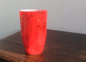 Niet of onleesbaar gesigneerd - GLAZEN DESIGN VAAS kopen? Bied vanaf 1!