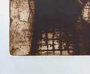 Guillaume Le Roy - Abstracte compositie, aquatint ets kopen? Bied vanaf 50!