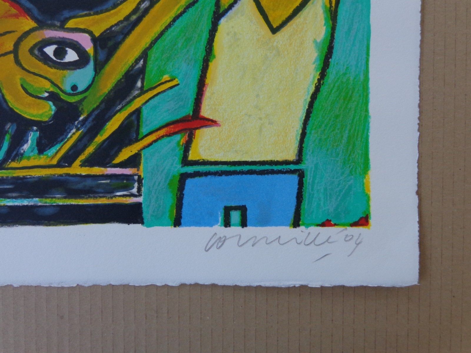 Corneille - GELE NAAKTE VROUW / KLEURLITHO / 57x76cm / SIG / 2004 kopen? Bied vanaf 185!