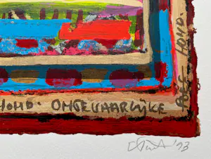 Eric Toebosch - handgesigneerde zeefdruk | 'Ongevaarlijke hond'| 1993 kopen? Bied vanaf 1!