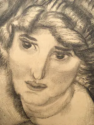 Jan Sluijters - Litho "Vrouwenkop" kopen? Bied vanaf 35!