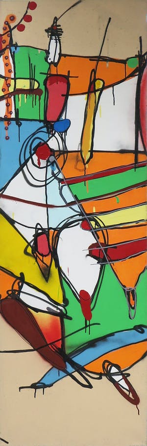 SMAEL - Gemengde techniek op doek, Zonder titel (5luik) (Zeer groot) kopen? Bied vanaf 100!