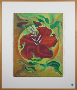 Jan van Delft - Zeefdruk, Morning glory III - Ingelijst kopen? Bied vanaf 1!