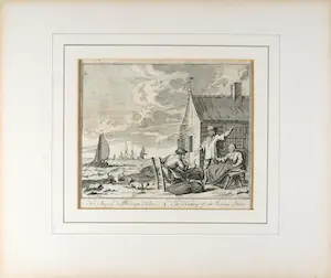 Adolf van der Laan - Gravure, "Het Brayen der Haringh Netten", c. 1730 kopen? Bied vanaf 65!