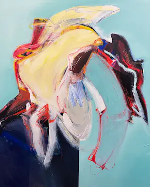 AcheterLoes Kurpershoek - Acryl op doek, Zonder titel (Zeer Groot)? Enchérissez de 200!