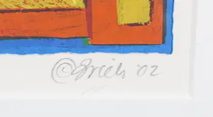 Clemens Briels - Zeefdruk, Zonder titel - Ingelijst kopen? Bied vanaf 1!