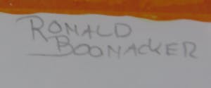 Ronald Boonacker - Zeefdruk, Curaçao - Ingelijst (Groot) kopen? Bied vanaf 100!