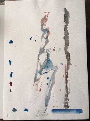 Ad Arma - aquarel gesigneerd, unicum kopen? Bied vanaf 69!