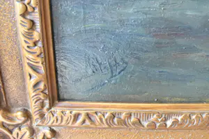 Buy Romain Steppe - Vissersboot onder zeil varend bij maanlicht dicht bij het strand? Bid from 180!