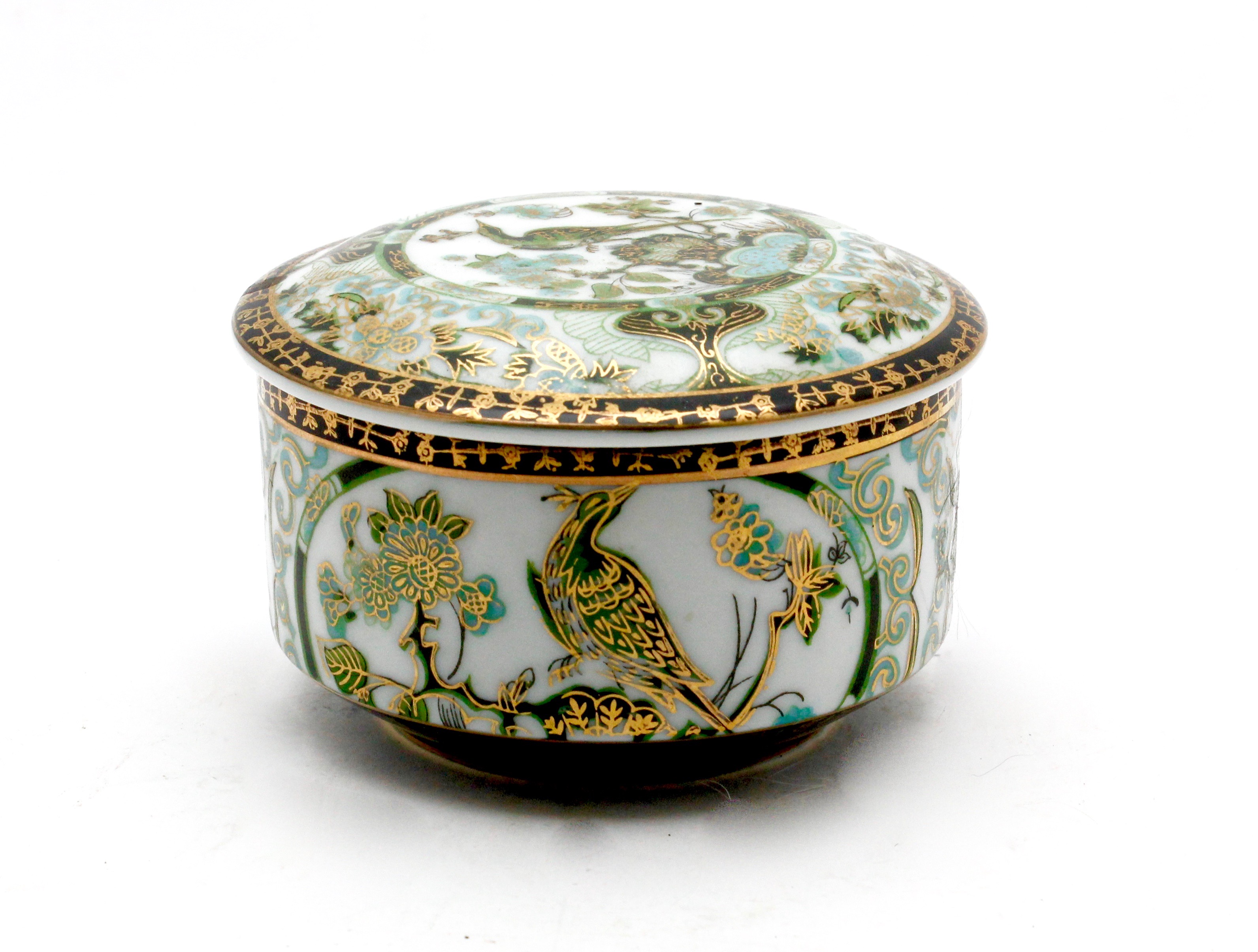 Saji - Imari dekselschaal met groen 'Saji' decor kopen? Bied vanaf 1!