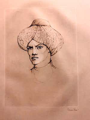Leonor Fini - Man with turban verkocht voor € 25!