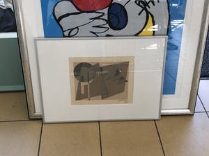 Jan van der Zee - Abstracte compositie met lijst kopen? Bied vanaf 135!