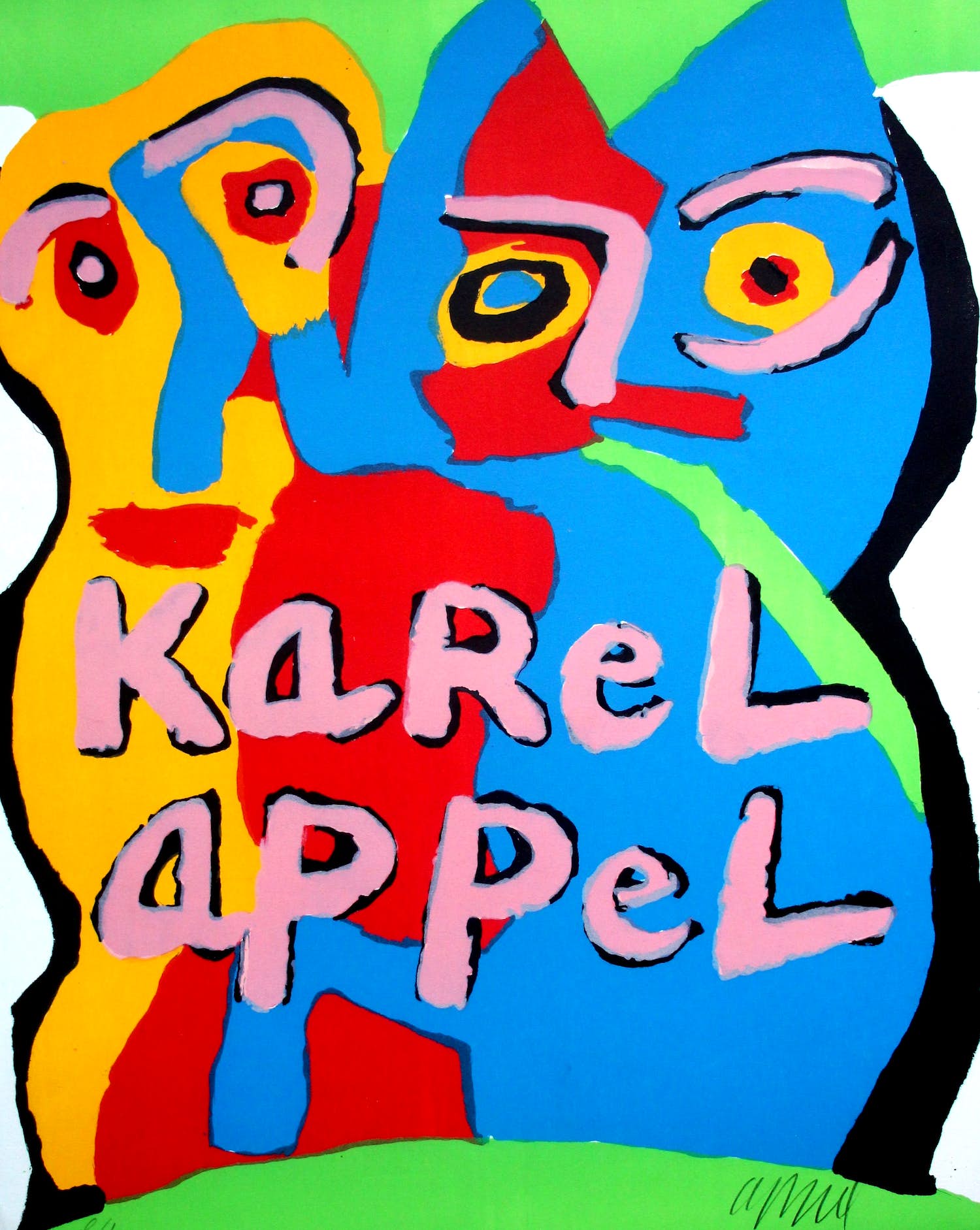 Karel Appel - zeefdruk: zonder titel (laatste exemplaar) verkocht voor € 350!