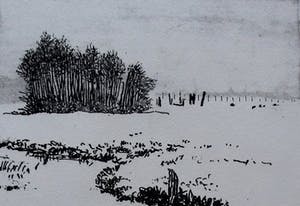 Jose Calsina - Ets: winterlandschap 1991 kopen? Bied vanaf 49!