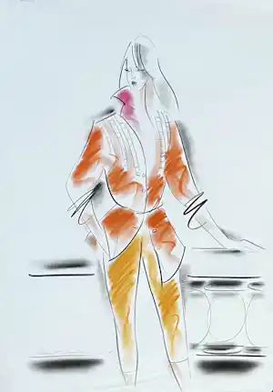 Henri Matchavariani - (VOGUE) Modetekening - 1986 kopen? Bied vanaf 180!