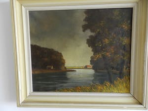 Pierre-Auguste Pichon - Pendant vanTwee Rivier-Landschappen kopen? Bied vanaf 50!
